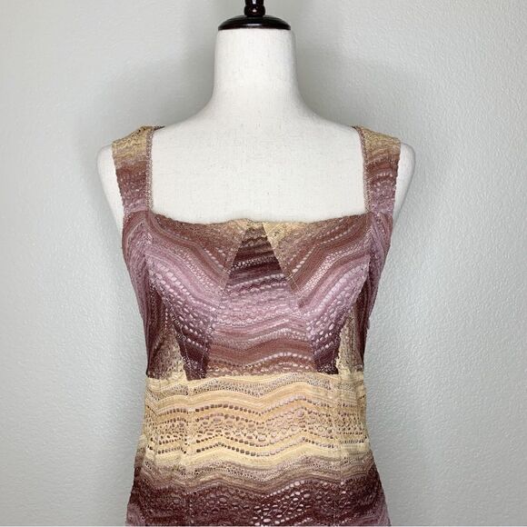 Free People Size 12 All You Ever Wanted Crochet Ombre Bodycon Dress - Picture 3 of 15